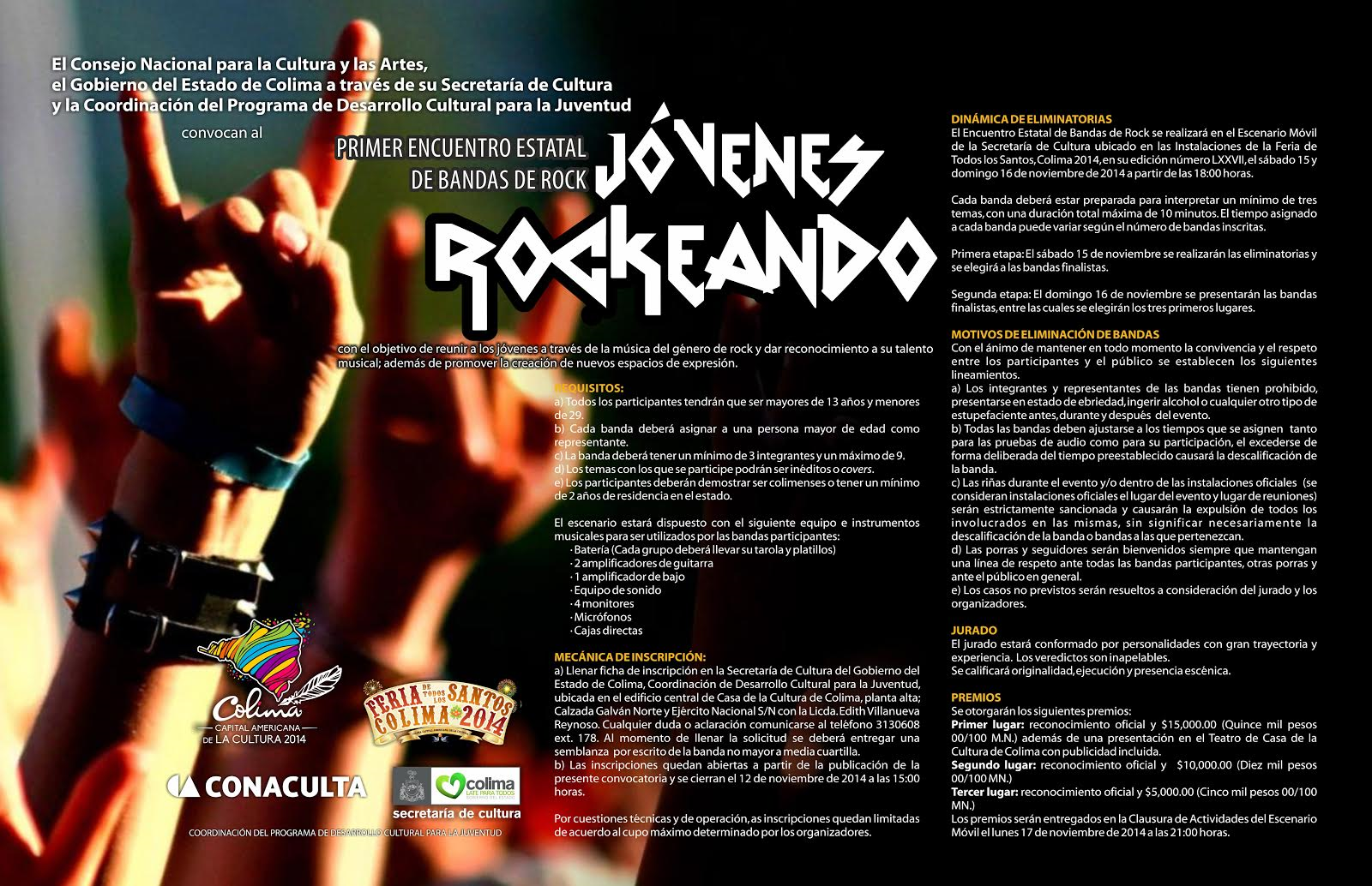 Imagen de Primer Encuentro Estatal de Bandas de Rock “Jóvenes Rockeando”