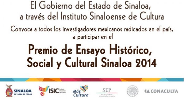 Premio de Ensayo Histórico, Social y Cultural Sinaloa 2014