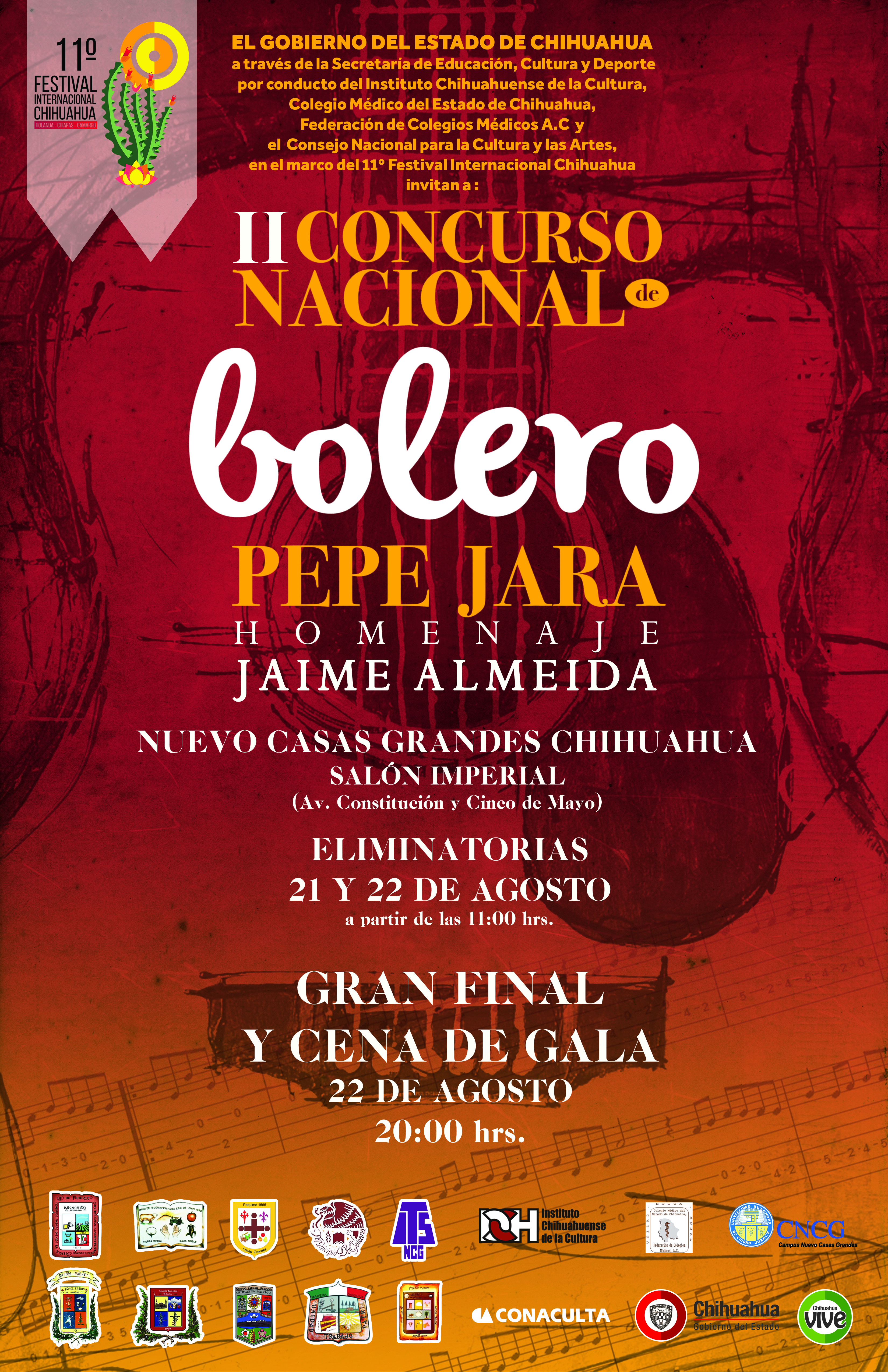 Imagen de II Concurso Nacional de Bolero PEPE JARA
Homenaje a Jaime Almeida