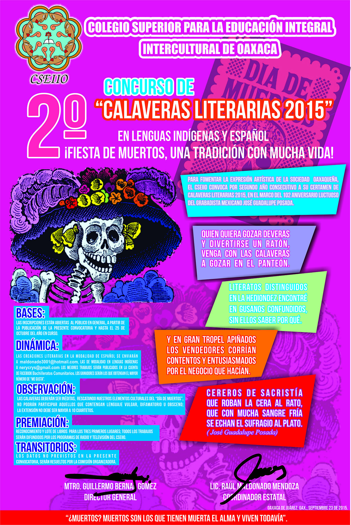 Segundo Concurso de Calaveras Literarias