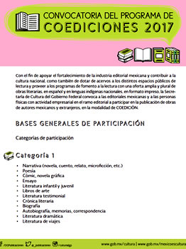 Programa de Coediciones 2017