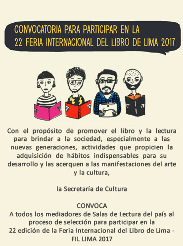 Convocatoria para participar en la 22 Feria Internacional del Libro de Lima 2017