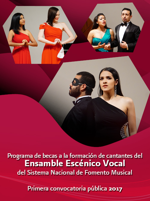 Programa de becas a la formación de cantantes del Ensamble Escénico Vocal del Sistema Nacional de Fomento Musical. Primera convocatoria pública 2017