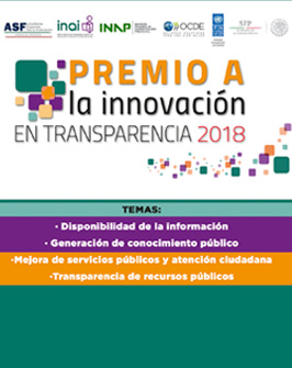 Imagen de Premio a la Innovación en Transparencia 2018