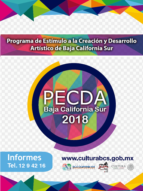 Convocatoria del Programa de Estímulo a la Creación y Desarrollo Artístico de Baja California Sur, 2018