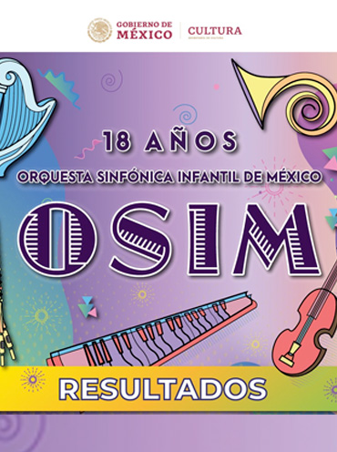 Resultados de selección: Orquesta Sinfónica Infantil de México (OSIM), 2019