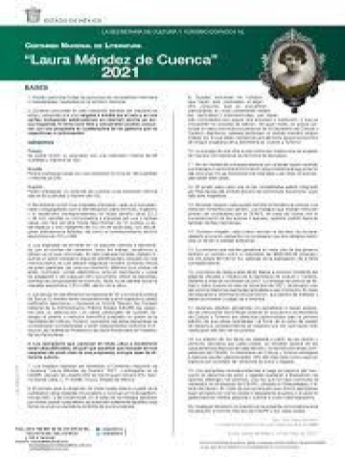 Certamen Nacional de Literatura Laura Méndez de Cuenca 2021