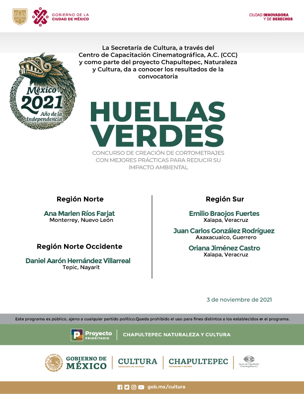 Huellas Verdes: Concurso de creación de cortometrajes con mejores prácticas para reducir su impacto ambiental