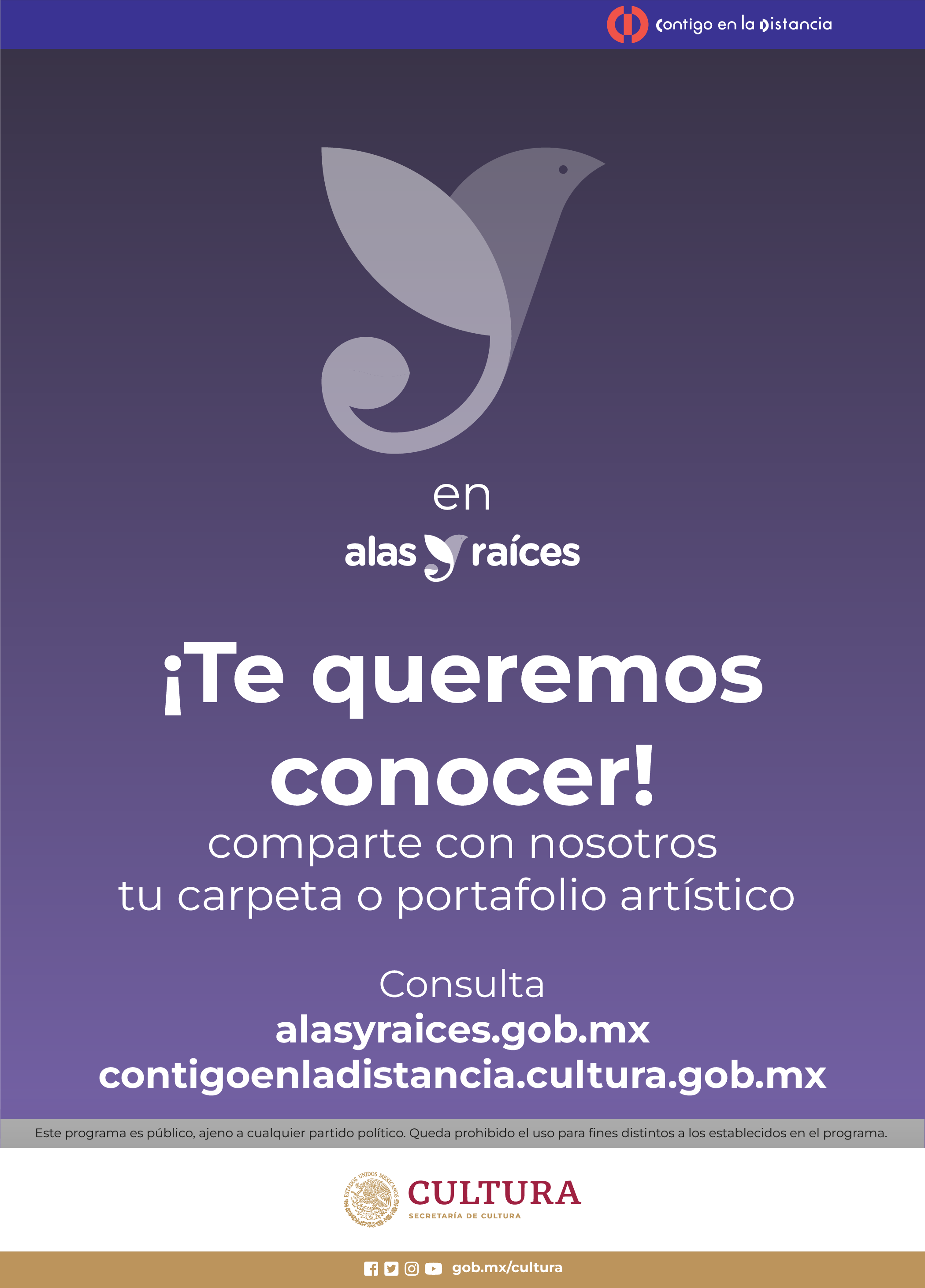 Invitación ¡Te queremos conocer! (Alas para imaginar)