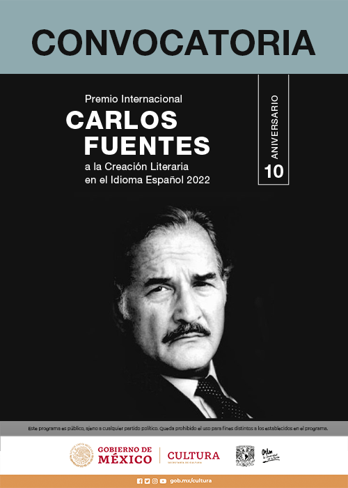 Premio Internacional Carlos Fuentes a la Creación Literaria en el Idioma Español 2022