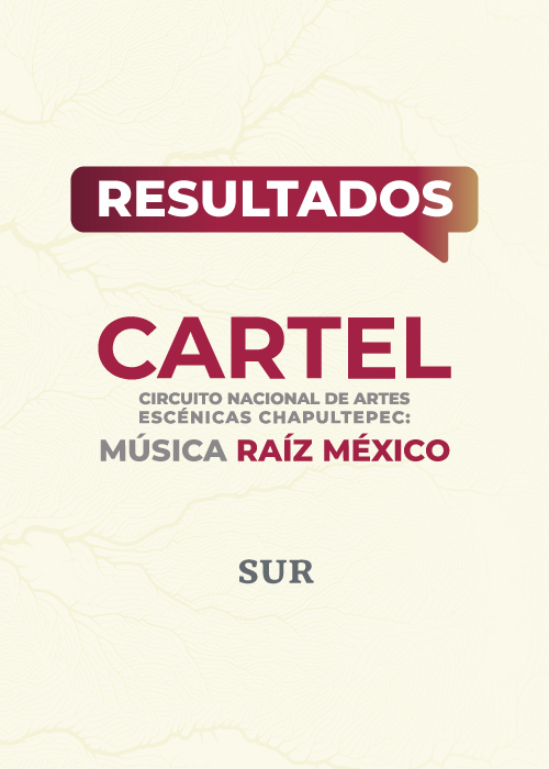 Cartel. Música Raíz México. Región Sur