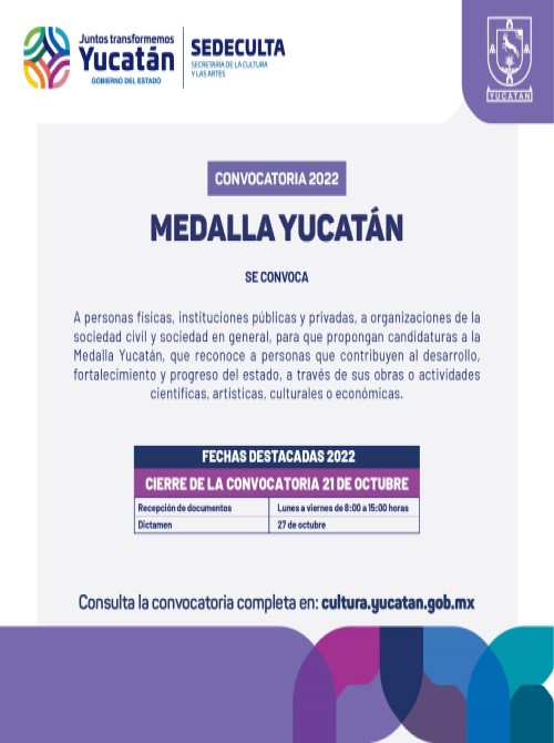 Convocan a la Medalla Yucatán