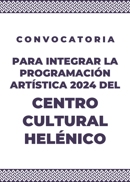 Imagen muestra de Programación artística del Centro Cultural Helénico en 2024