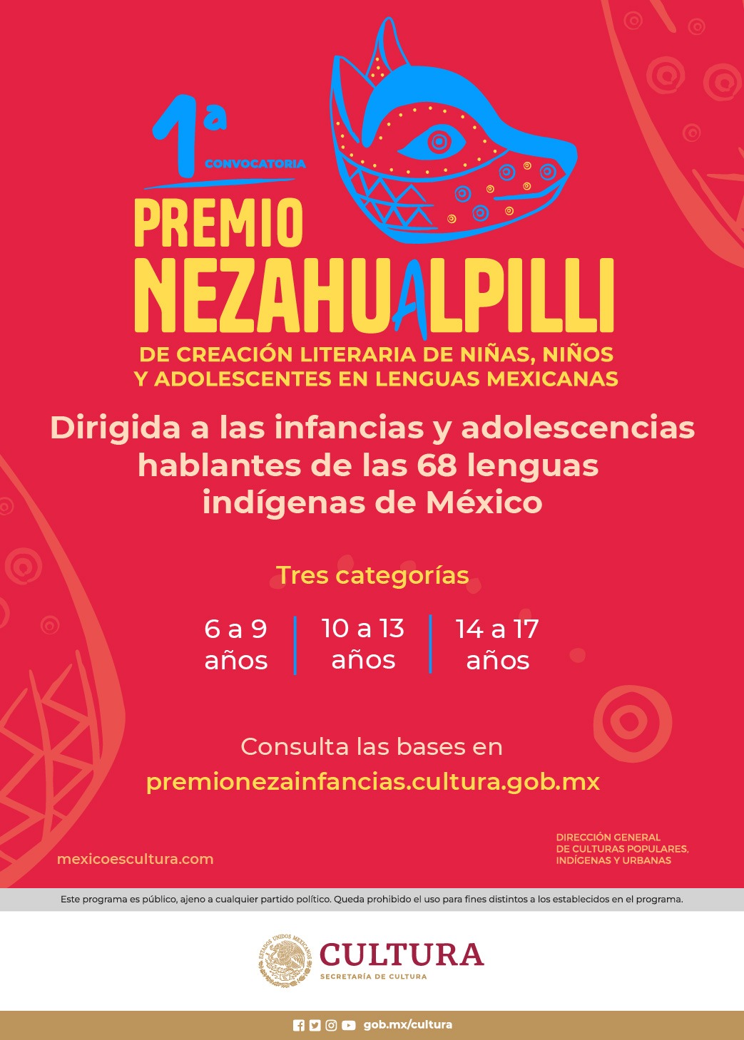 Premio Nezahualpilli de creación literaria de niñas, niños y adolescentes en lenguas mexicanas