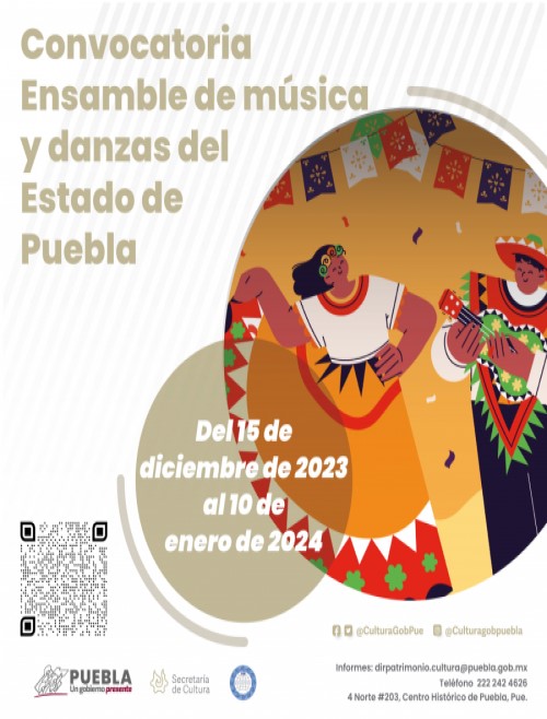 Convocatoria Ensamble de Música y Danzas del Estado de Puebla