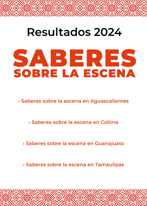 Imagen muestra del resultado de Saberes sobre la escena