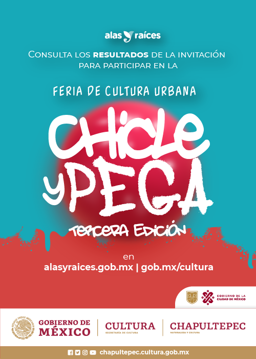 Resultados de la invitación para ser parte de la 3° Feria de Cultura Urbana Chicle y Pega