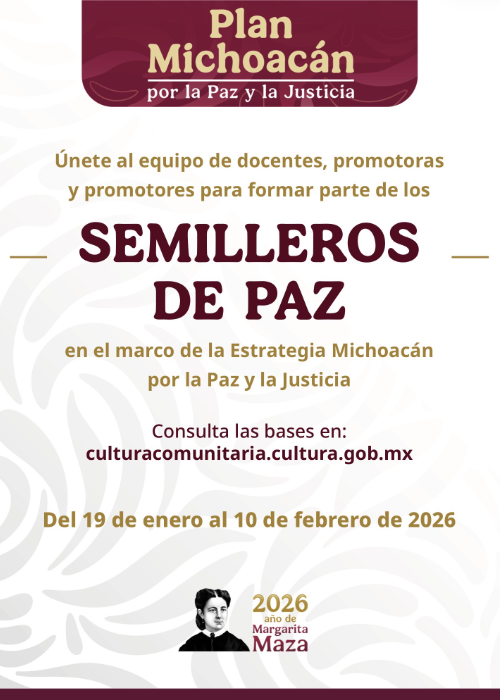 Imagen de Semilleros de Paz en el marco de la Estrategia Michoacán por la Paz y la Justicia
