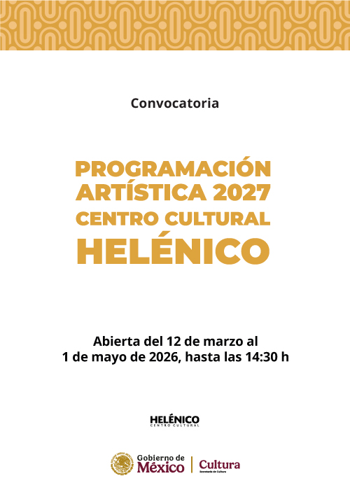 Imagen muestra de Programación Artística 2027 del Centro Cultural Helénico