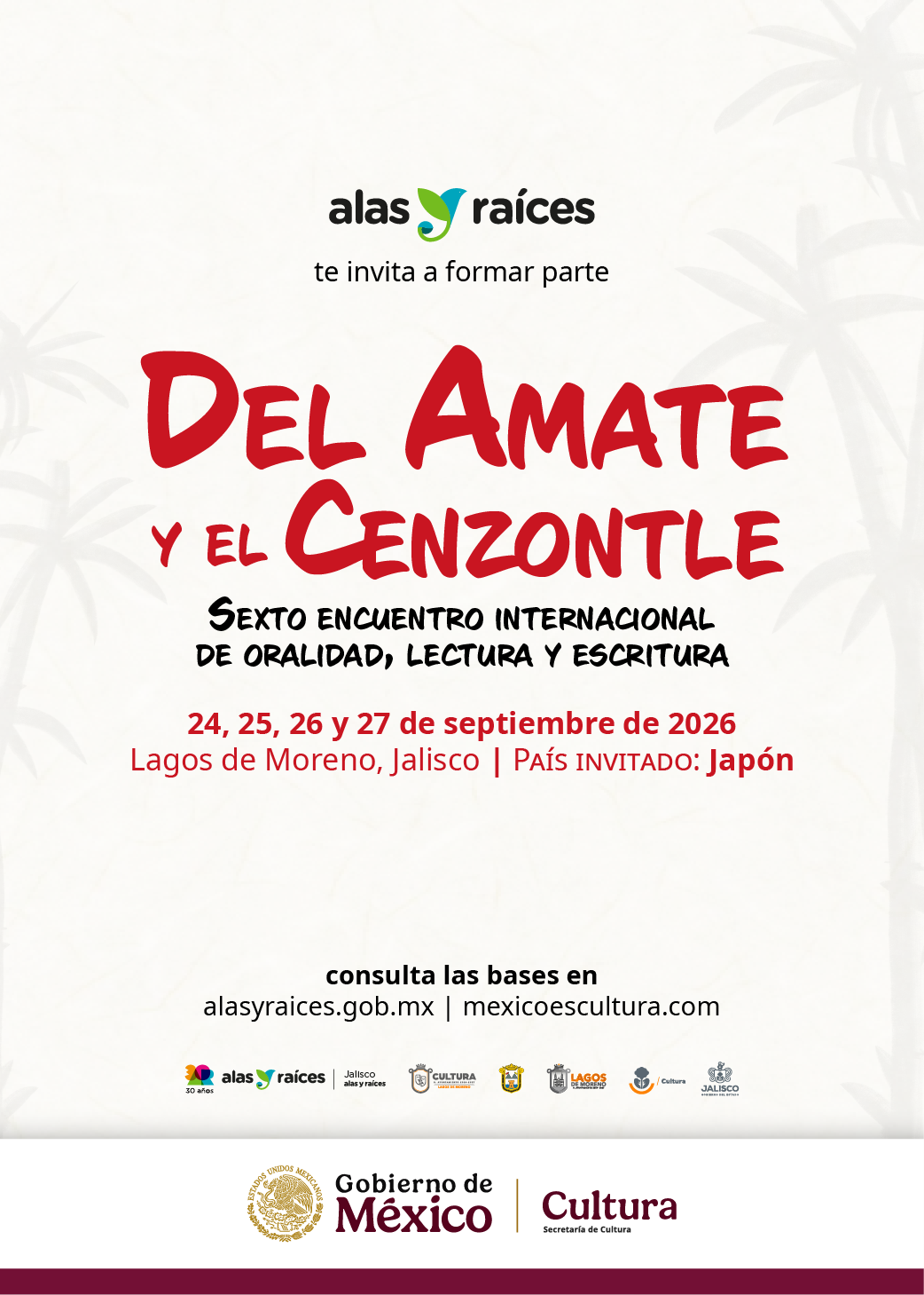 6° Encuentro Internacional de Oralidad Lectura y Escritura del Amate y el Cenzontle