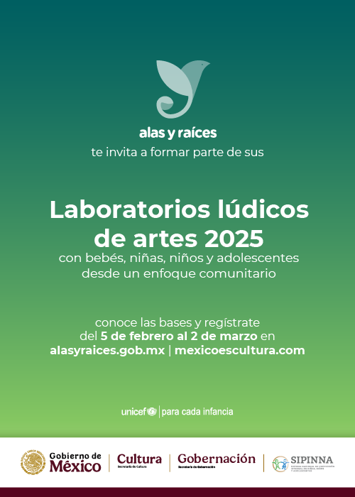 Laboratorios lúdicos de artes 2025 con bebés, niñas, niños y adolescentes desde un enfoque comunitario