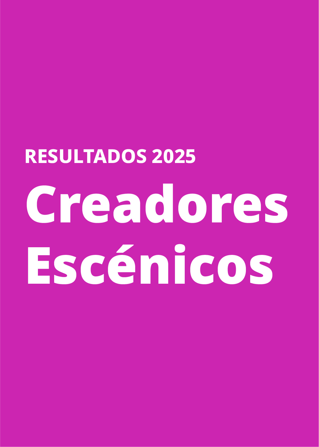 Imagen muestra del resultado de Creadores Escénicos