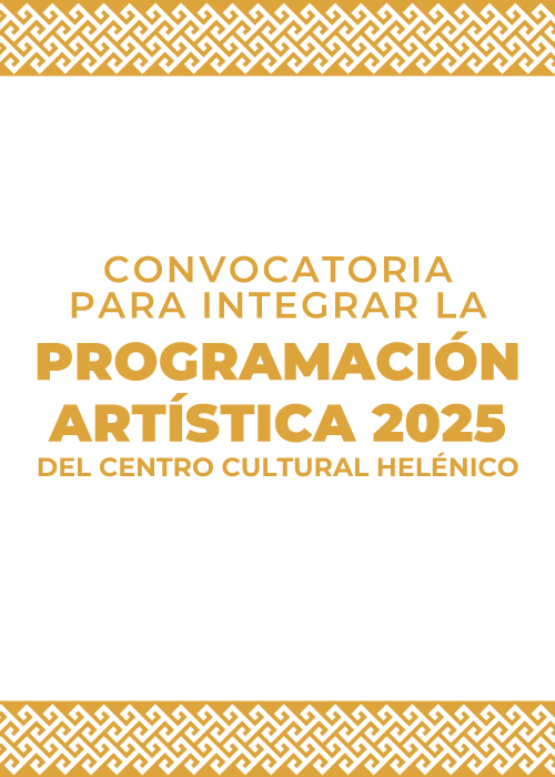 Imagen muestra de Convocatoria para integrar la programación artística 2025 del Centro Cultural Helénico 