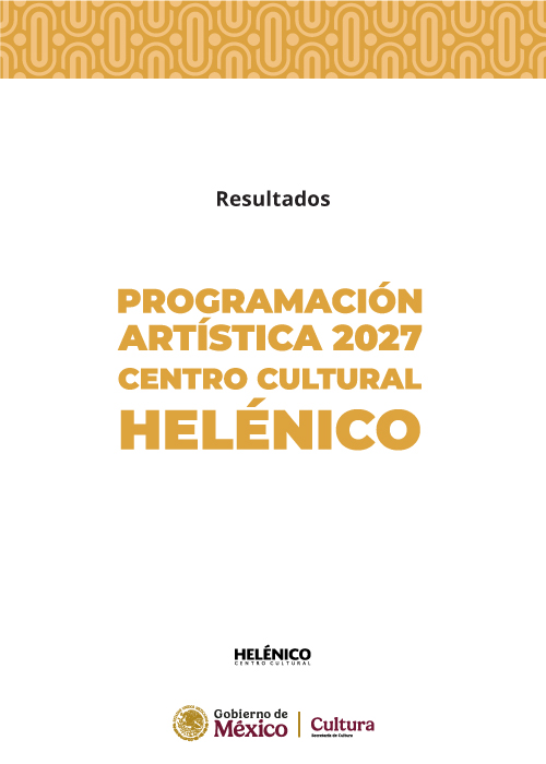 Imagen muestra del resultado de Programación Artística 2027 del Centro Cultural Helénico